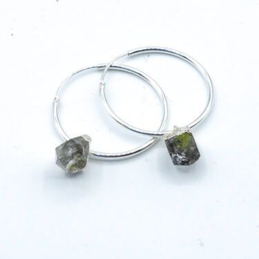 Awful Blood Diamonds make wars go around 4 silver Herkimer diamond earrings