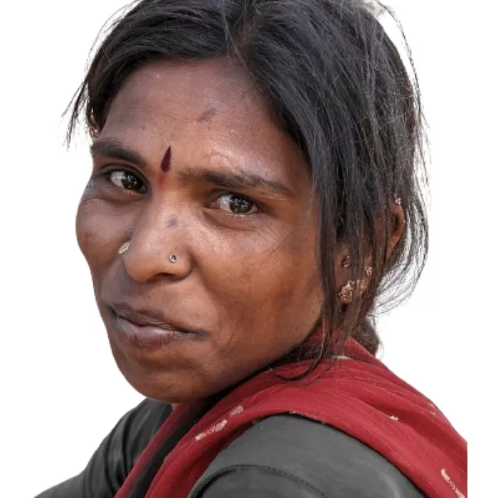 Nepalese girl with nose jewelry on both sides of her nose. Nepalese girl with nose jewelry on both sides of her nose.