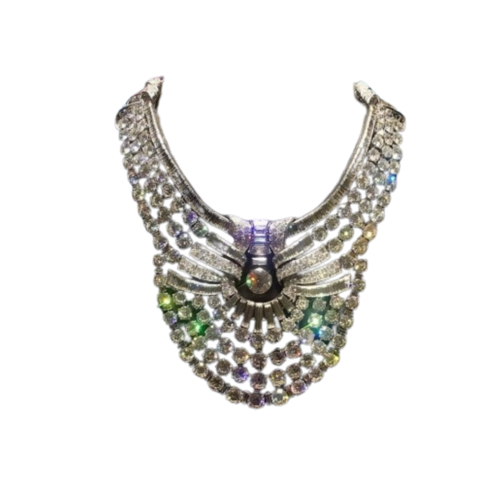 Part of the parure of Queen Nazli. The necklace is made of diamonds.