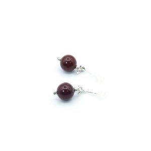 red mooakiet stud earrings