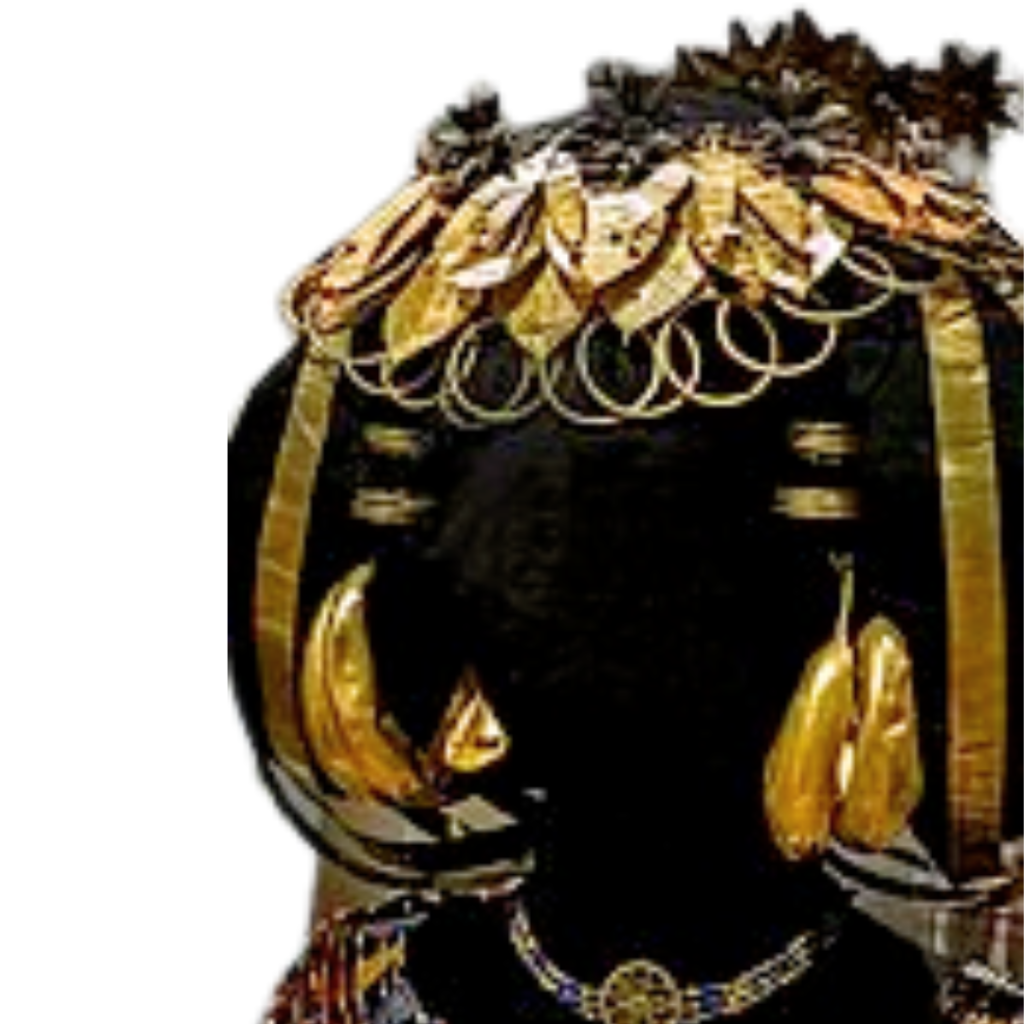 135px Closeup of Queen Puabi s gold headdress and gold jewelry recovered from the royal cemetery of Ur Iraq 2550 2450 BCE 33434975442 removebg preview