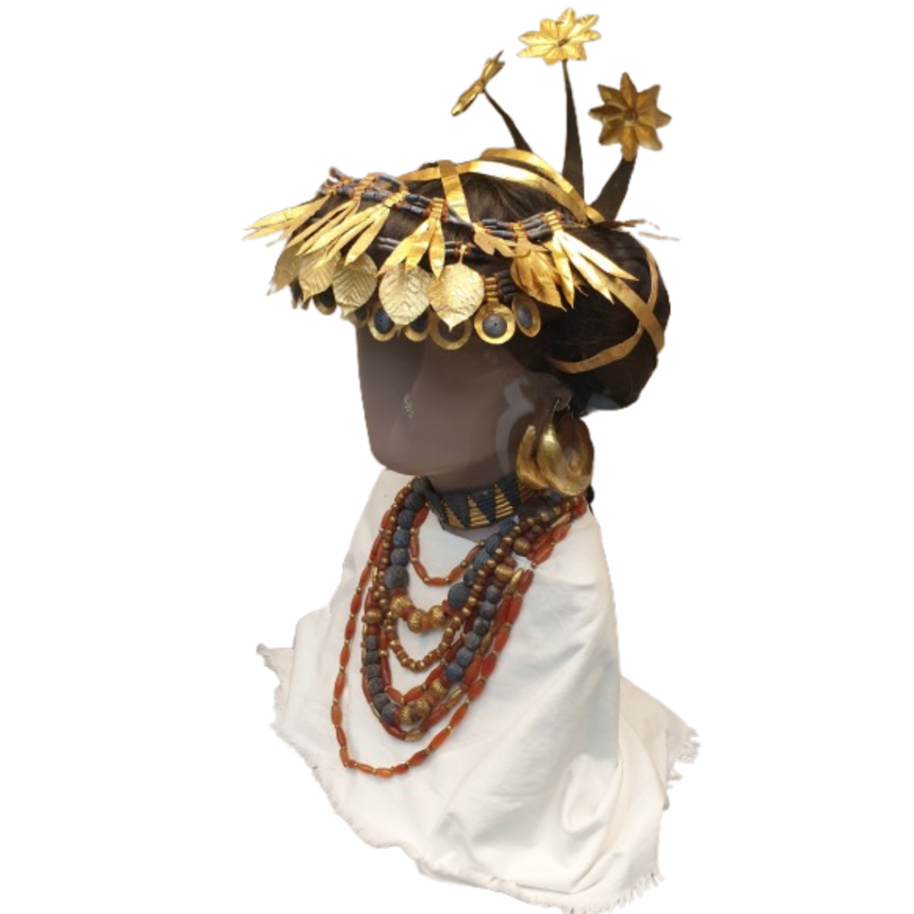 BML2699 RECONSTRUCTED HEAD OF A SUMERIAN WOMAN UR 2600 2300BC removebg preview