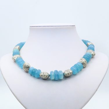 blue chalcedony necklace