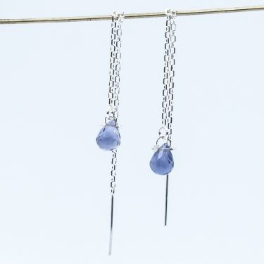 blue quartz earrings