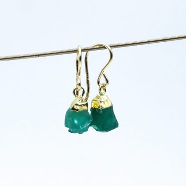green onyx earrings