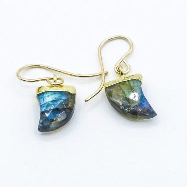 grey labradorite earrings