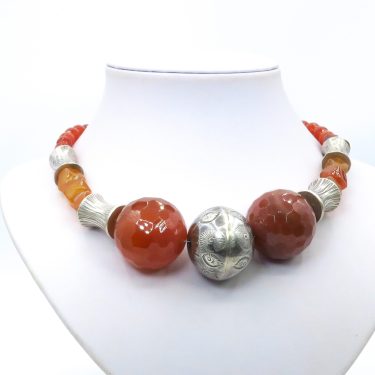 orange carnelian necklace