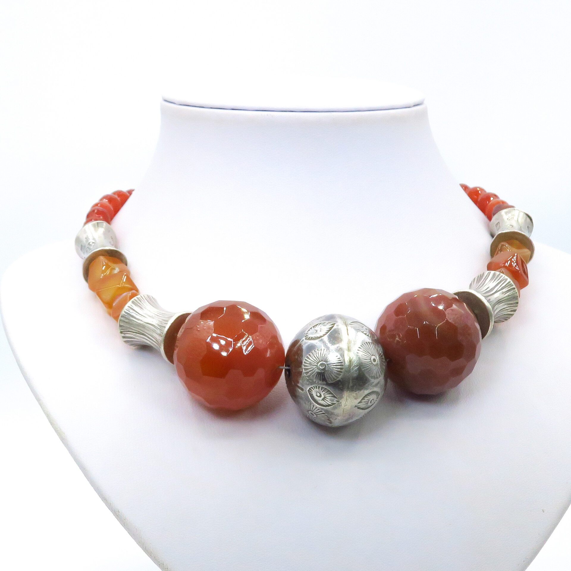 orange carnelian necklace