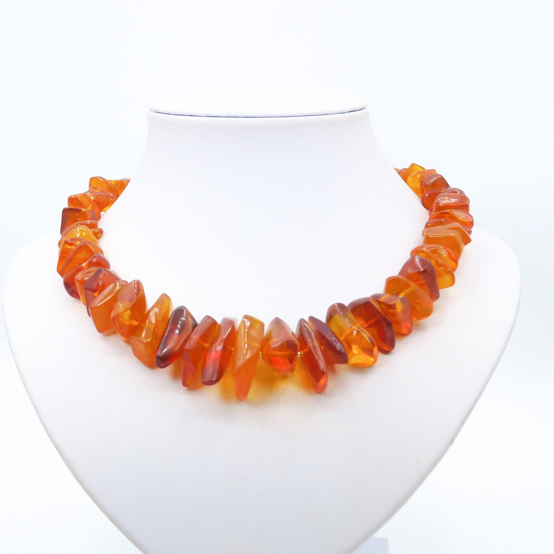orange statement necklace