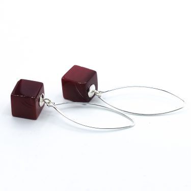 red agate earrings