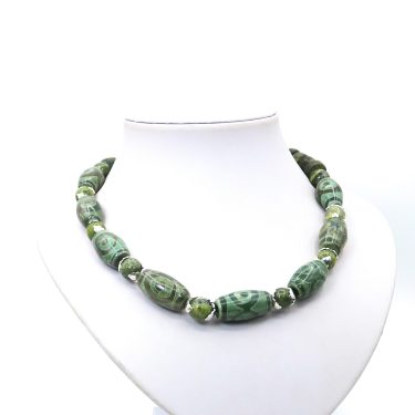 green agate necklace