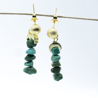 chunky turquoise earrings