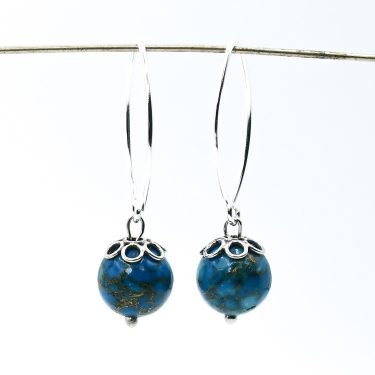 long turquoise earrings