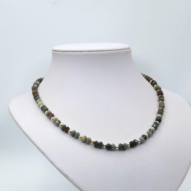 multicolored agate necklace