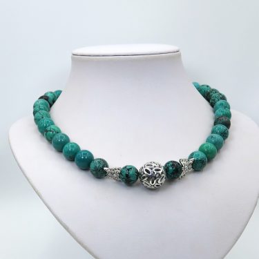 silver turquoise necklace