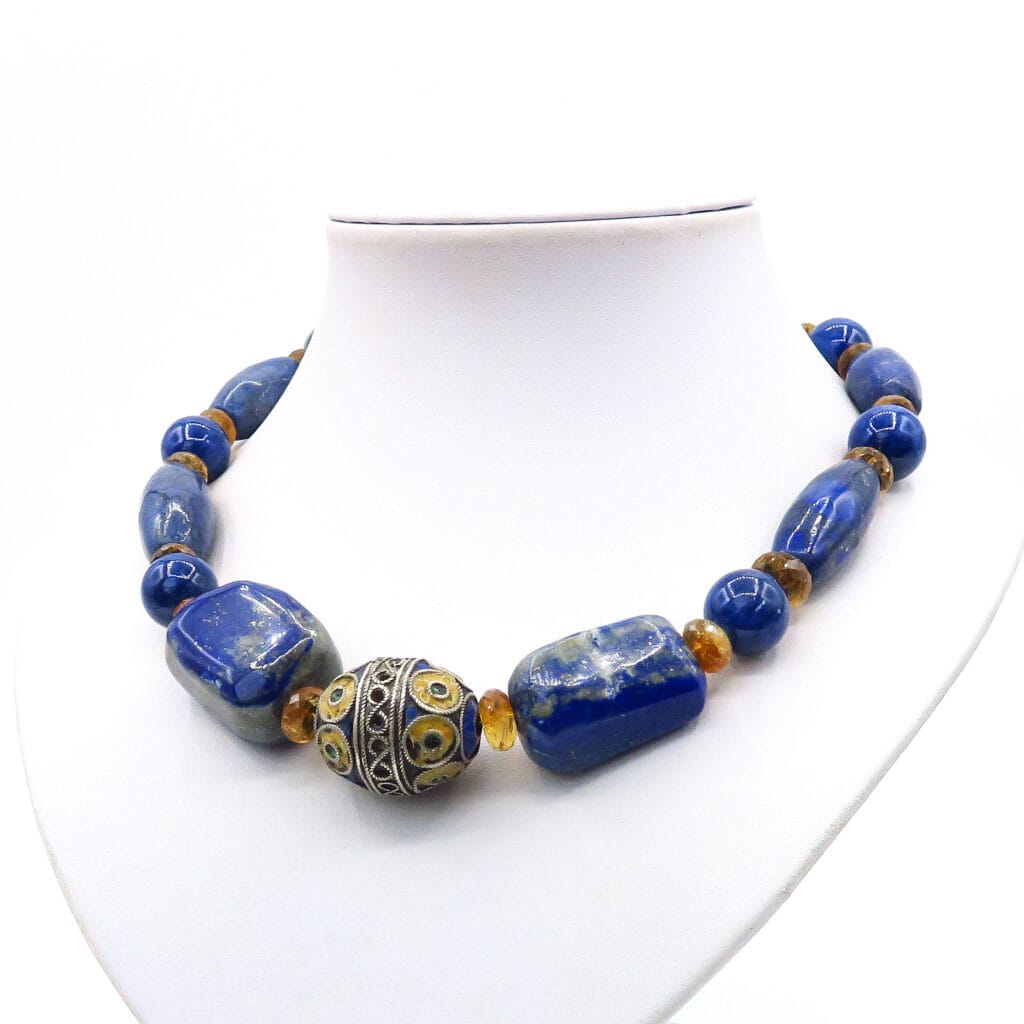 STATEMENT LAPIS LAZULI NECKLACE