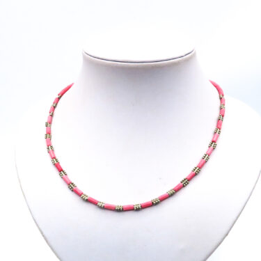 pink coral necklace