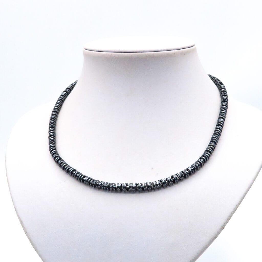 black hematite necklace