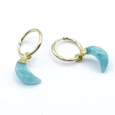 gold amazonite earrings