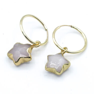 gold star earrings